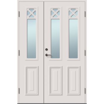 PARDÖRR SOLID ELEMENTS VÄRMLAND M14X21 VIT HÖGER