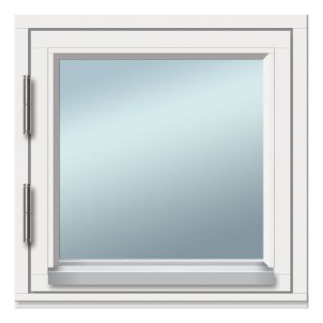 FÖNSTER SOLID ELEMENTS SIDOHÄNGT 5X5 2-GLAS VITMÅLAT VÄNSTER