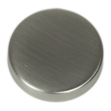 ÄNDKNOPP RUND BORSTAD ALU 2ST/FRP