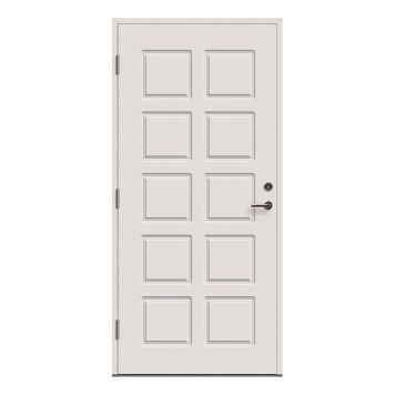 YTTERDÖRR SOLID ELEMENTS BORÅS 10X21 VÄNSTER VIT