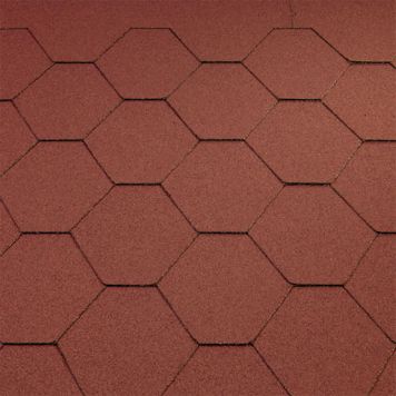 TAKSHINGEL TECCA KL RÖD 3 M²/FÖRP