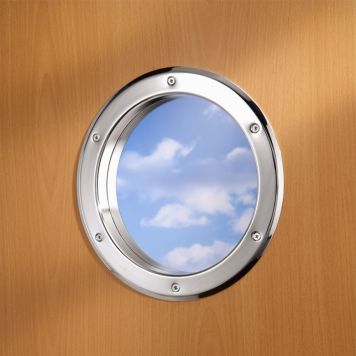 DÖRRFÖNSTER METALL Ø26CM