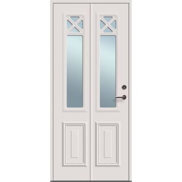 YTTERDÖRR SOLID ELEMENTS CLASSIC HÄLSINGLAND 9X20 VÄNSTER M1 VIT