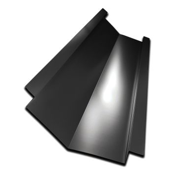 VINKELRÄNNA ARECO KNÄCKT SVART 2000MM