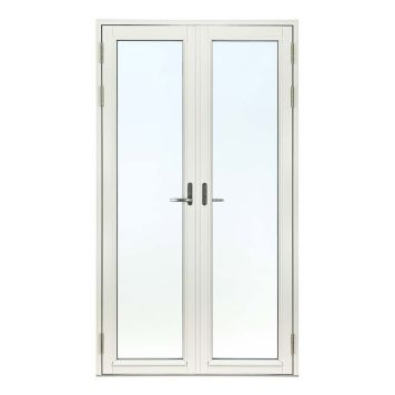 PARDÖRR SVENSKA FÖNSTER VÄNSTER 3-GLAS HÄRDAT STABIL 14X21 VIT