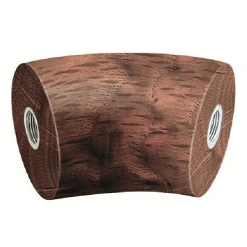 VINKEL FÖR HANDLEDARE I MÖRK EK 45° Ø40MM