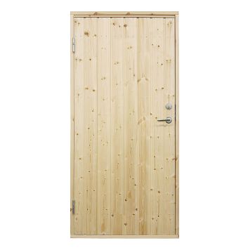 KALLFÖRRÅDSDÖRR VIBOSTUGAN 8X19 VÄNSTER RAK PANEL 10° 