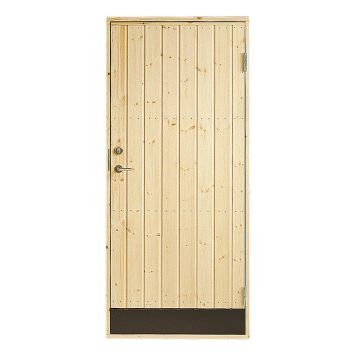 KALLFÖRRÅDSDÖRR JABO 8X19 VÄNSTER RAK PANEL 10°