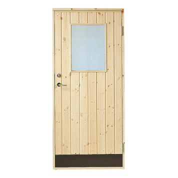 KALLFÖRRÅDSDÖRR JABO 9X20 VÄNSTER  RAK PANEL GLAS 10°