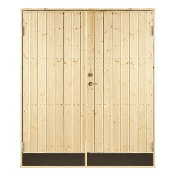 DUBBELDÖRR JABO 15,3X19 RAK PANEL 10° INK SPARKPLÅT