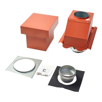 FRÅNLUFTSHUV RÖD KOMPLETT JÖNÅKER Ø125/165MM