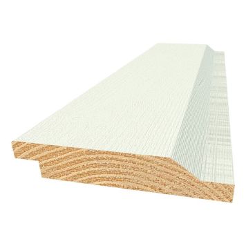 YTTERPANEL MOELVEN BEKVÄM ENKELFAS VIT 22X120X3600 MM