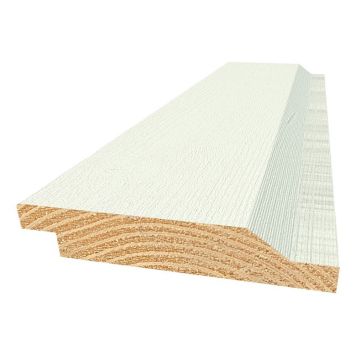 YTTERPANEL MOELVEN BEKVÄM ENKELFAS VIT 22X145X3300 MM