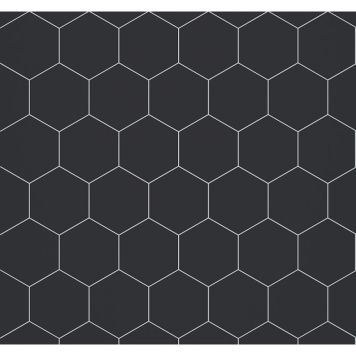KITCHENBOARD FIBO BLACK HEXAGON  2024-KM71 