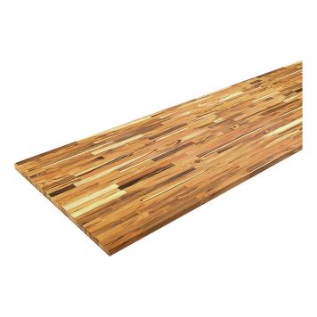 BÄNKSKIVA INTERBUILD TEAK RAK KANT 2200X635X26 MM