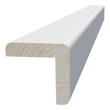 HÖRNLIST MOELVEN FURU VITMÅLAD 21X21X2500MM