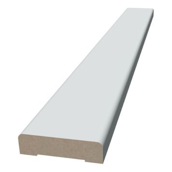 FODER MOELVEN SLÄT MDF 12X43X2200MM VIT