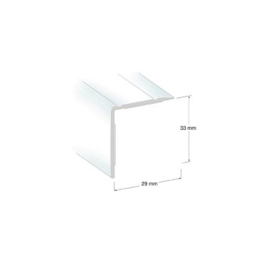 TRAPPNOS VIT ALU 29X33X2000MM