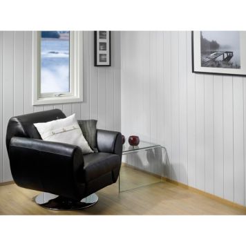 VÄGGPANEL HUNTONIT SKYGGE VIT 11X620X2390 MM | BAUHAUS