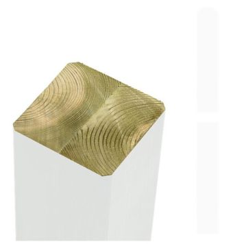 LIMTRÄSTOLPE PLUS TRYCKIMPREGNERAD VIT 9X9X298 CM