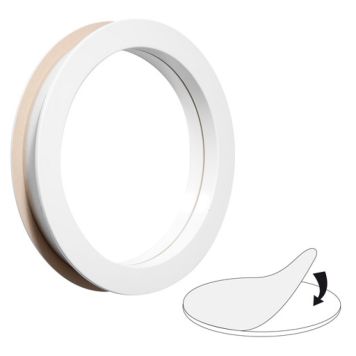 DÖRRFÖNSTER ORUST VIT MDF Ø330 VIT FROST/KLAR