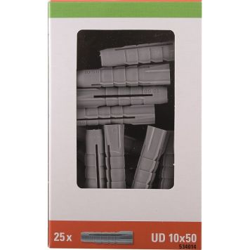 UNIVERSALPLUGG STABILIT UD 10X50MM 25-PACK