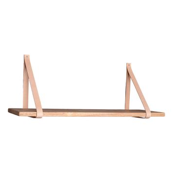 VÄGGHYLLA IVY 80X20X1,8CM BRUN