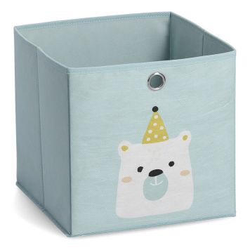 FÖRVARINGSKORG ZELLER ISBJÖRN 28X28 CM