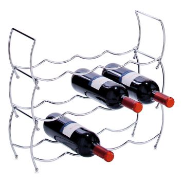 VINSTÄLL ZELLER 12 FLASKOR KROM 42X14X14 CM