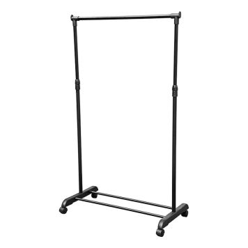 KLÄDSTÄLLNING PÅ HJUL SVART 100-170 CM