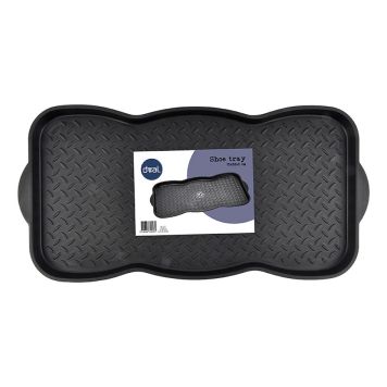 SKOBRICKA MED HALKSKYDD SVART 75X38 CM