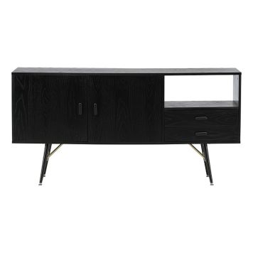 SKÄNK VENTURE HOME MÄSSING SVART EK