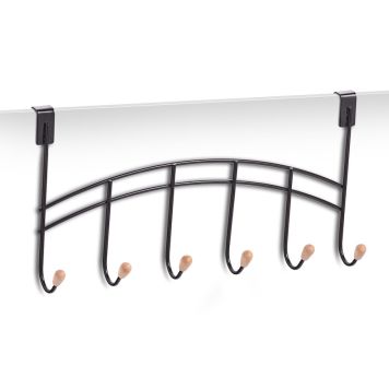 DÖRRKROKAR ZELLER SVART 6 KROKAR