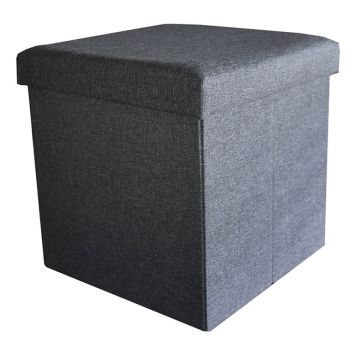 SITTPUFF DIGGERS MED FÖRVARING GRÅ 38X38X38 CM