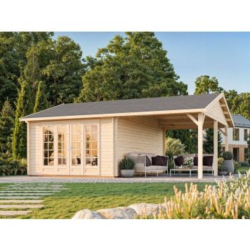 STUGA PALMAKO IRENE MED CARPORT 19,0+16,2M²