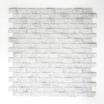 MIXMOSAIK BRICK MIX VIT 30X28,5CM PRIS PER ARK