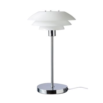 BORDSLAMPA DYBERG LARSEN 50CM VIT/KROM