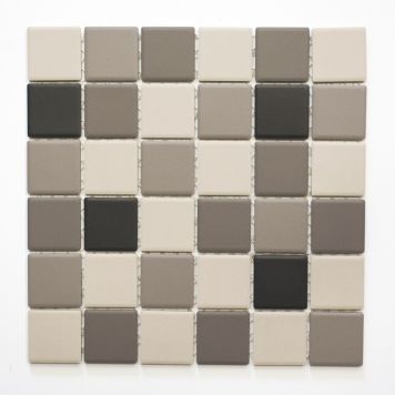 MOSAIK KERAMIK SQUARE MIX 4,65X4,65CM PRIS PER ARK