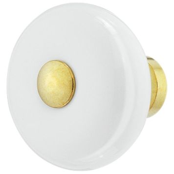 KNOPP 35MM PORSLIN VIT