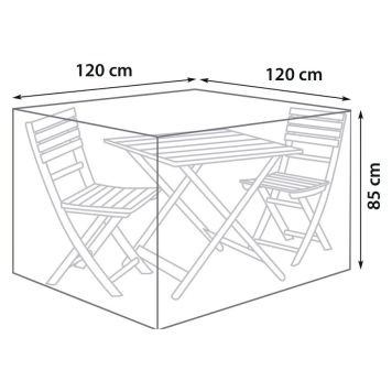 MÖBELÖVERDRAG SUNFUN CAFESET Ø120CM