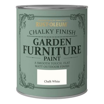 KALKFÄRG RUST-OLEUM MÖBELFÄRG TRÄDGÅRD CHALK WHITE 750ML