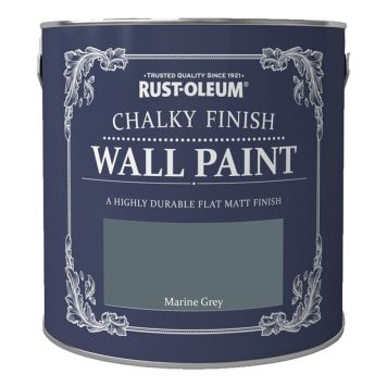 KALKFÄRG RUST-OLEUM VÄGGFÄRG MARINE GREY 2,5L