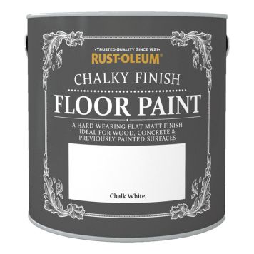 KALKFÄRG RUST-OLEUM GOLVFÄRG CHALK WHITE 2.5L