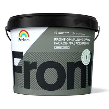 OMMÅLNINGSFÄRG BECKERS FRONT HALVMATT 3L VIT
