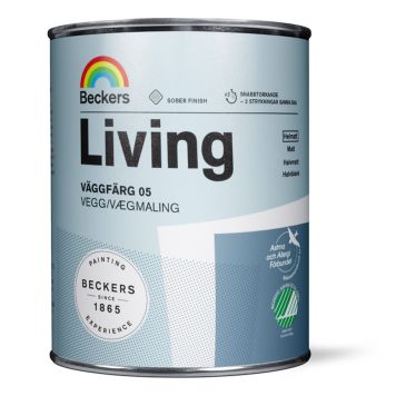 VÄGGFÄRG BECKERS LIVING HELMATT VIT 0,9L