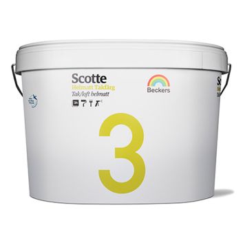 TAKFÄRG BECKERS SCOTTE 3 VIT 10L