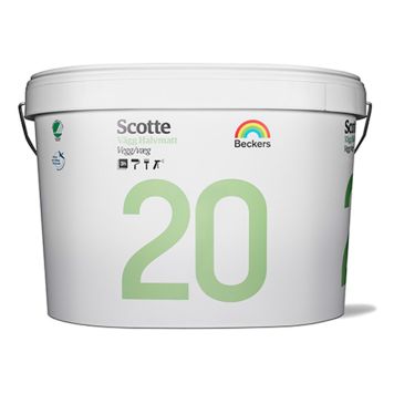VÄGGFÄRG BECKERS SCOTTE 20 VIT 10L