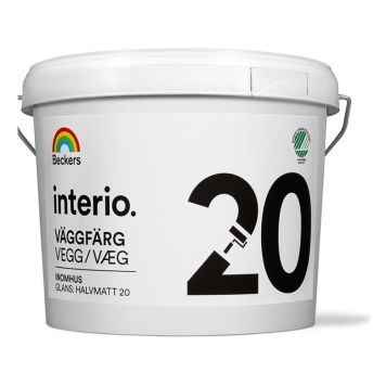 VÄGGFÄRG BECKERS INTERIO HALVMATT BRYTBAS 0,9L