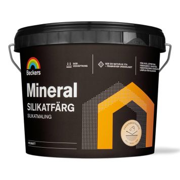 TÄCKFÄRG BECKERS MINERAL SILIKATFÄRG VIT 9L