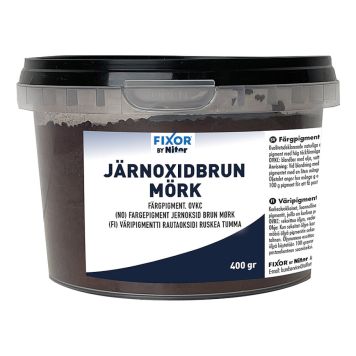 FÄRGPIGMENT NITOR JÄRNOXIDBRUN MÖRK 400G